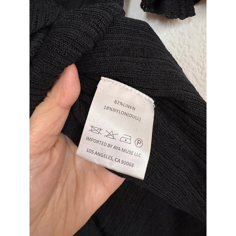 Aya Muse Maia maxi dress black M - Picture 9 of 9
